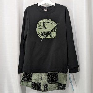 Art Class Pajamas Girls Sleepwear Pjs Set Size M  Black Green